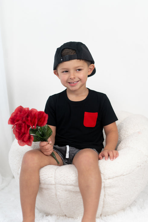 black-rib-dream-pocket-tee Dream-Big-Little-Co-pajama-baby-blanket